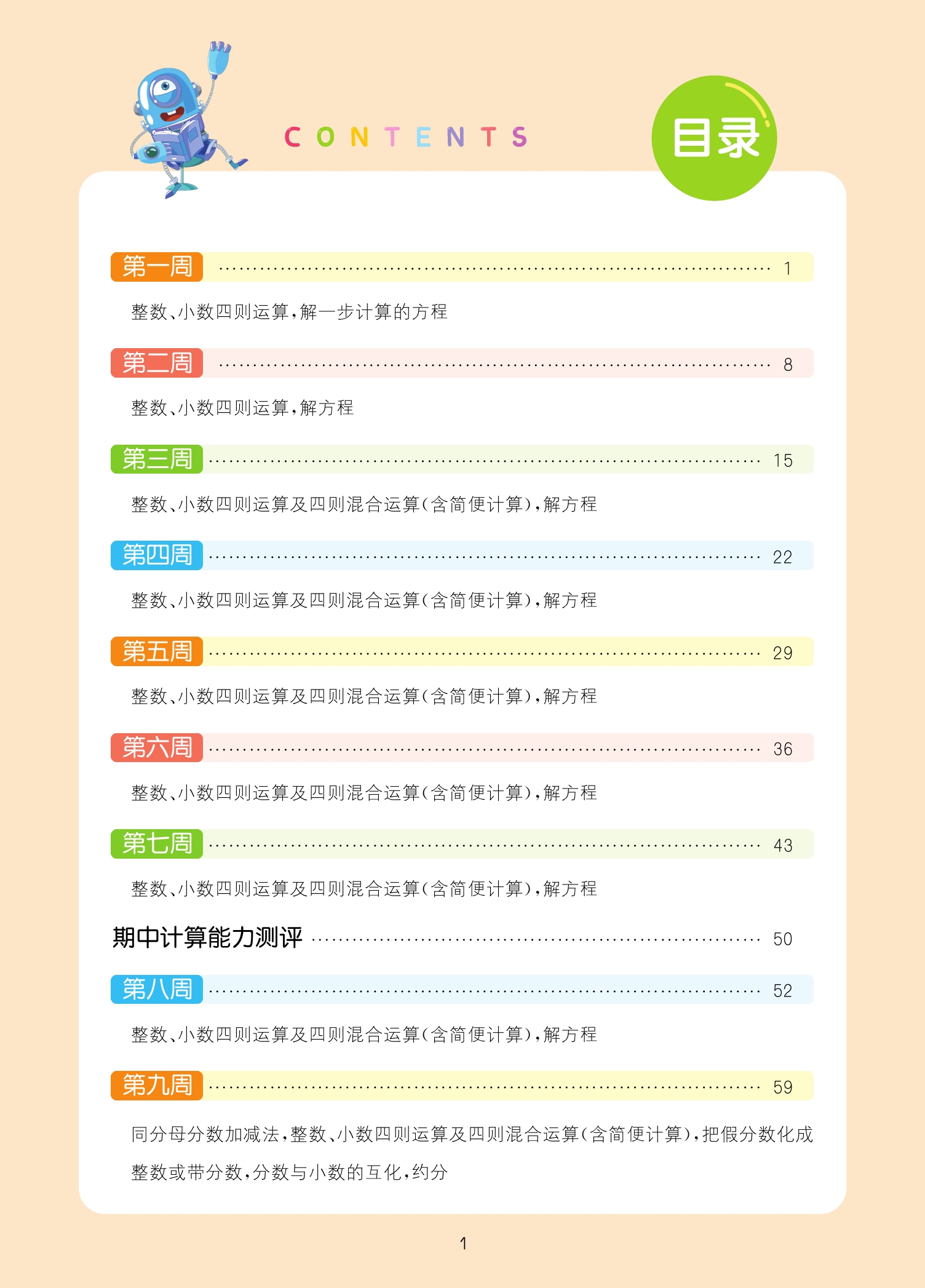 2024春五年级下册数学计算能手苏教版SJ版通城学典 小学5年级课本同步四则混合运算分数小数期中期末测评竖式口算笔算天天练答案 - 图0