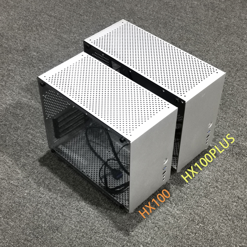 SKTC星开天HX 100PLUS机箱手提15.7L全铝MATX台式游戏电脑ATX电源 - 图1