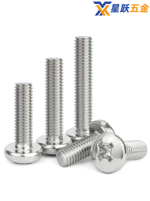 Stainless steel cross disc head screws
