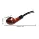 Hewang pipe solid wood handmade tobacco pipe briar wood curved pipe filter smoke pot men's gift