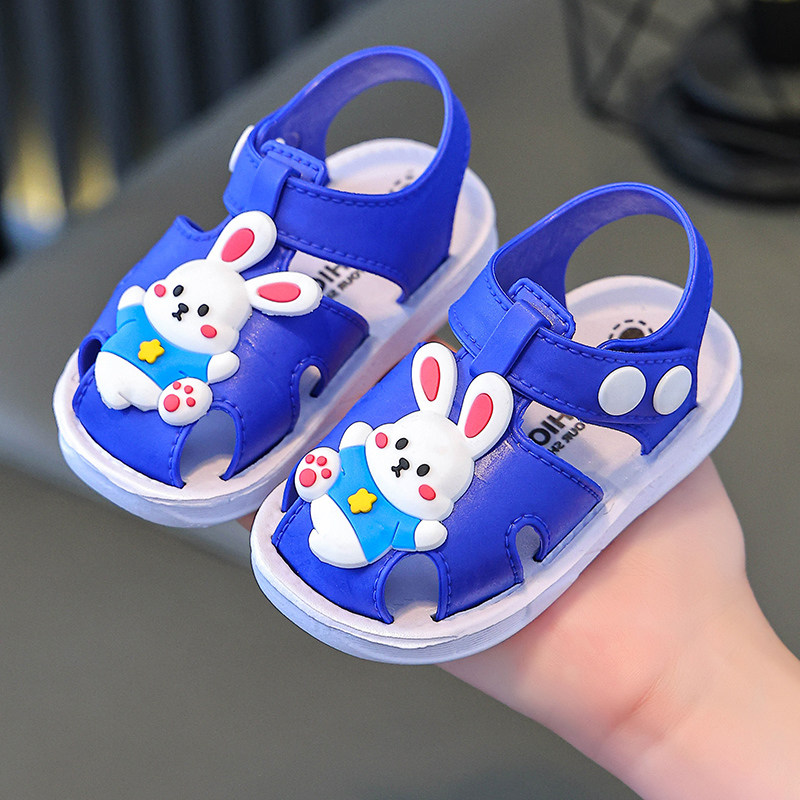 儿童凉鞋婴幼儿夏季男童小童露趾学步鞋软底防滑防踢女童幼童鞋