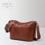 Японская кожаная сумка на одно плечо, сумка через плечо, из натуральной кожи