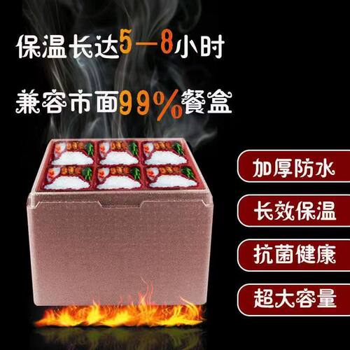 加厚EPP保温箱商用摆摊泡沫箱食堂盒饭外卖送餐食品级配送冷藏箱 - 图2