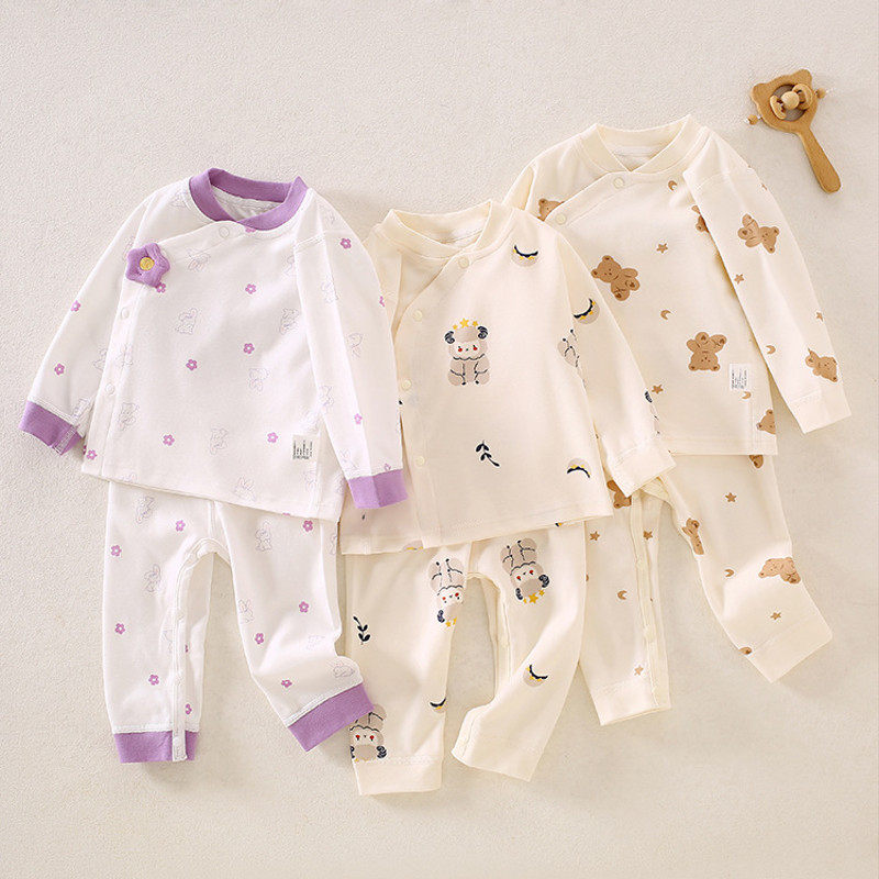 婴儿A类分体睡衣套装新生儿秋衣秋裤高腰裤内衣秋季保暖舒适,淘宝优惠券,粉丝福利购,淘宝优惠卷