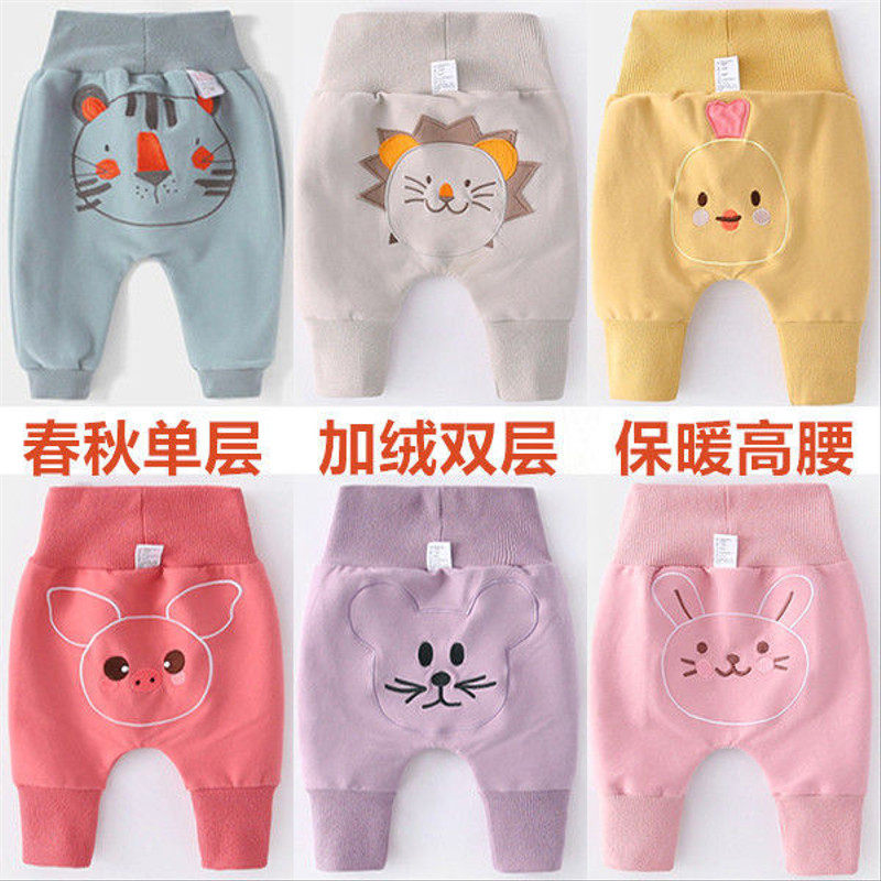 婴儿春秋秋冬高腰护肚透气屁屁裤男女宝宝学步期弹性舒适长裤,淘宝优惠券,粉丝福利购,淘宝优惠卷