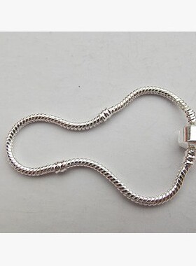 可串3D硬金 3MM基础手链 适用琉璃珠DIY串珠配绳 大孔珠