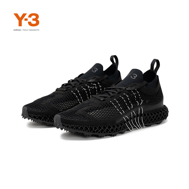 Y-3/Y3山本耀司春季情侣款潮流RUNNER 4D HALO运动休闲鞋子IE4853-图1