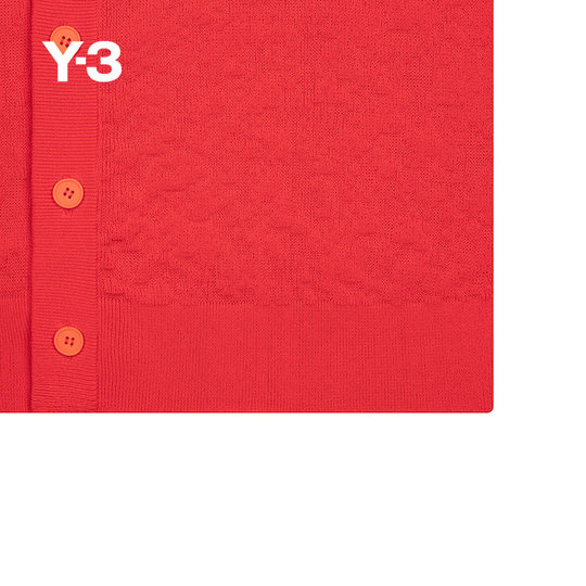 [季末折扣]Y3山本耀司情侣款秋冬季针织衫V领纽扣开衫毛衣IB4791