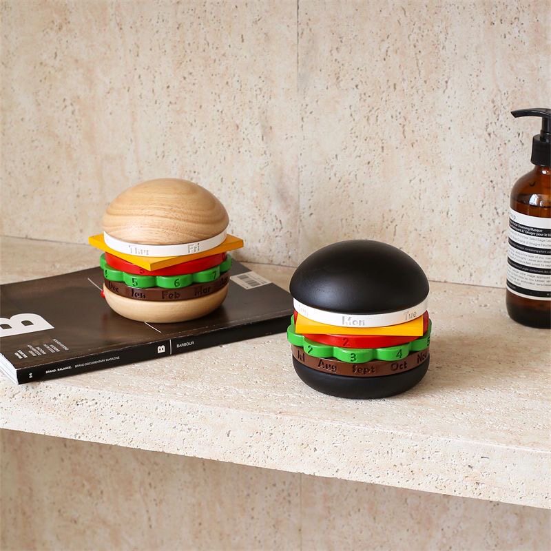 CMYD圣诞送礼原创汉堡旋转日历摆件生日礼物女生男生创意礼物,淘宝优惠券,粉丝福利购,淘宝优惠卷