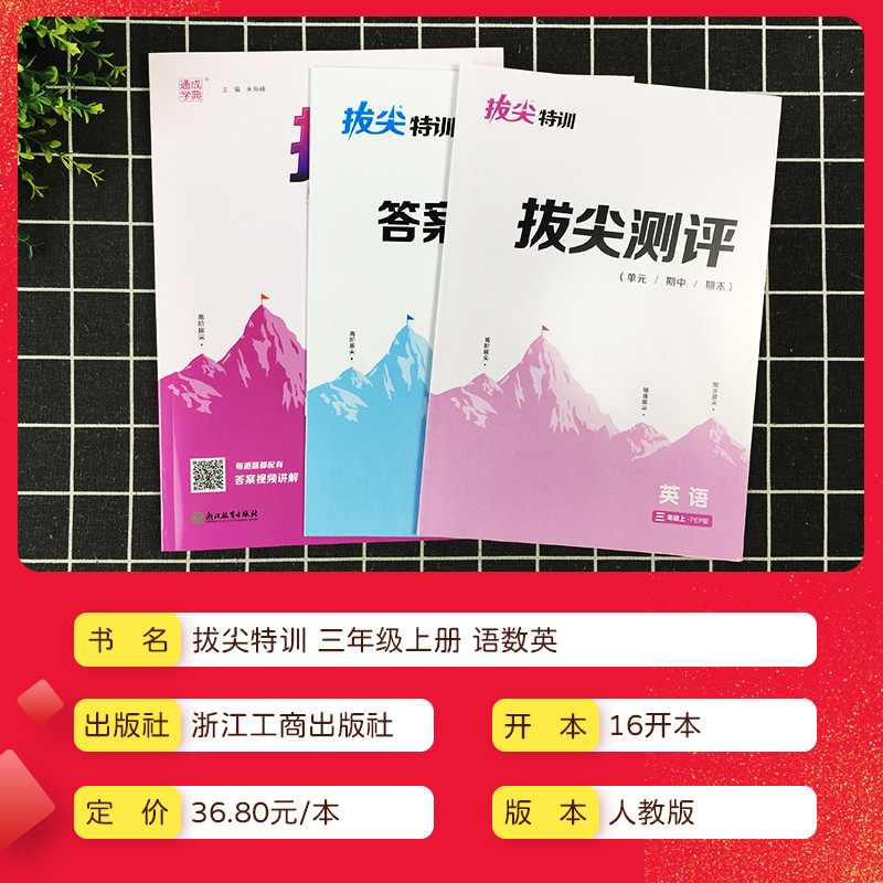 2023版拔尖特训一二三四五六年级上册下册语文数学英语人教版小学教材专项同步训练课时作业本一课一练课堂笔记学霸必刷题通城学典_书籍_杂志_报纸 第1张