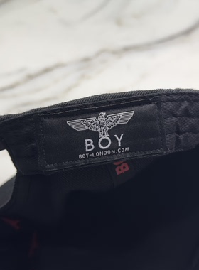 【小诺意大利购 现货】BOY LONDON字母logo平檐嘻哈棒球帽 鸭舌帽