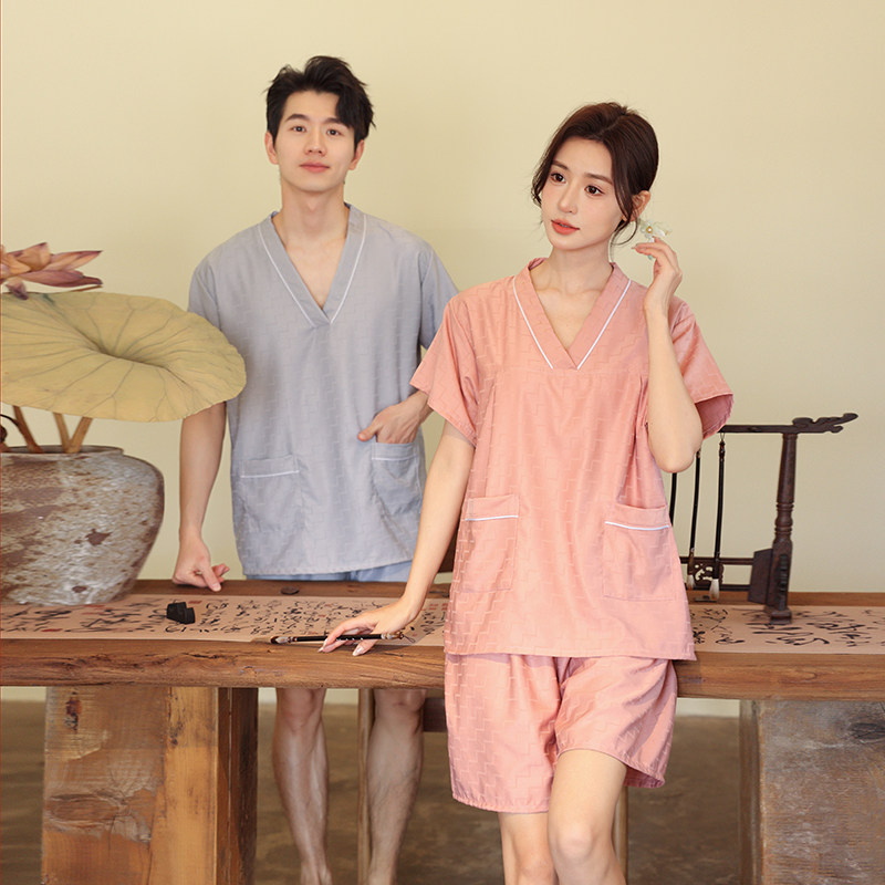 汗蒸服男洗浴服女酒店美容院足浴足疗服按摩桑拿熏蒸服浴衣浴裤,淘宝优惠券,粉丝福利购,淘宝优惠卷