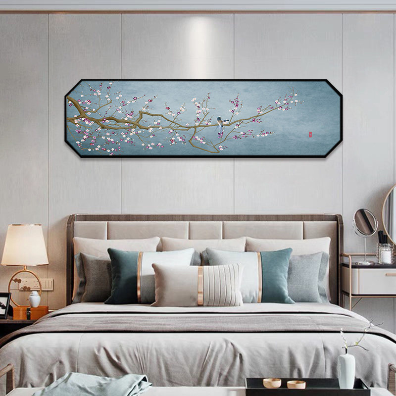 卧室床头装饰画新中式老人房间挂画主卧客厅沙发背景墙壁画高级感,淘宝优惠券,粉丝福利购,淘宝优惠卷