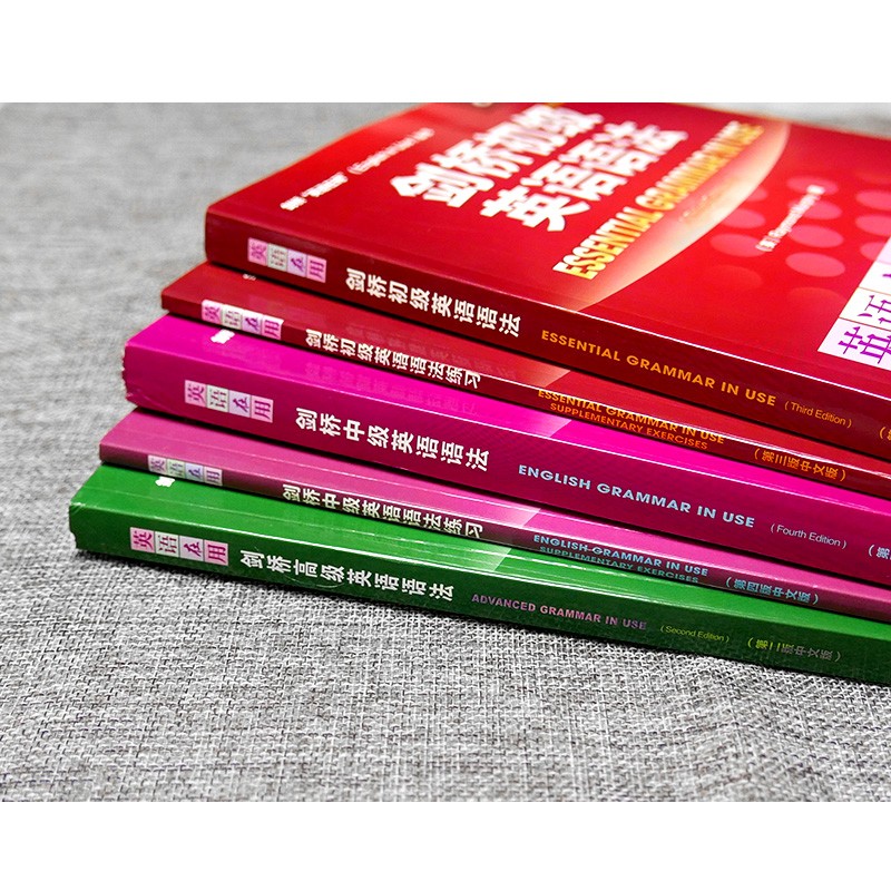 Cambridge English in Use Cambridge Beginner-Intermediate-Advanced English Grammar + Beginner-Intermediate Exercise Book Chinese Edition Full Set of 5 Books Foreign Language Teaching and Research Press