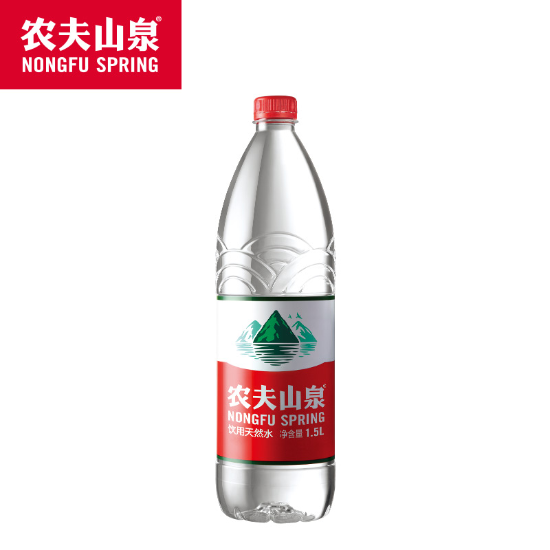 农夫山泉旗舰店农夫山泉饮用水天然水天然红盖水桶装水1.5L*12瓶-图2