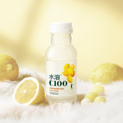 【农夫山泉官方旗舰店】水溶C100柠檬味复合果汁饮料250ml*12瓶 - 图0