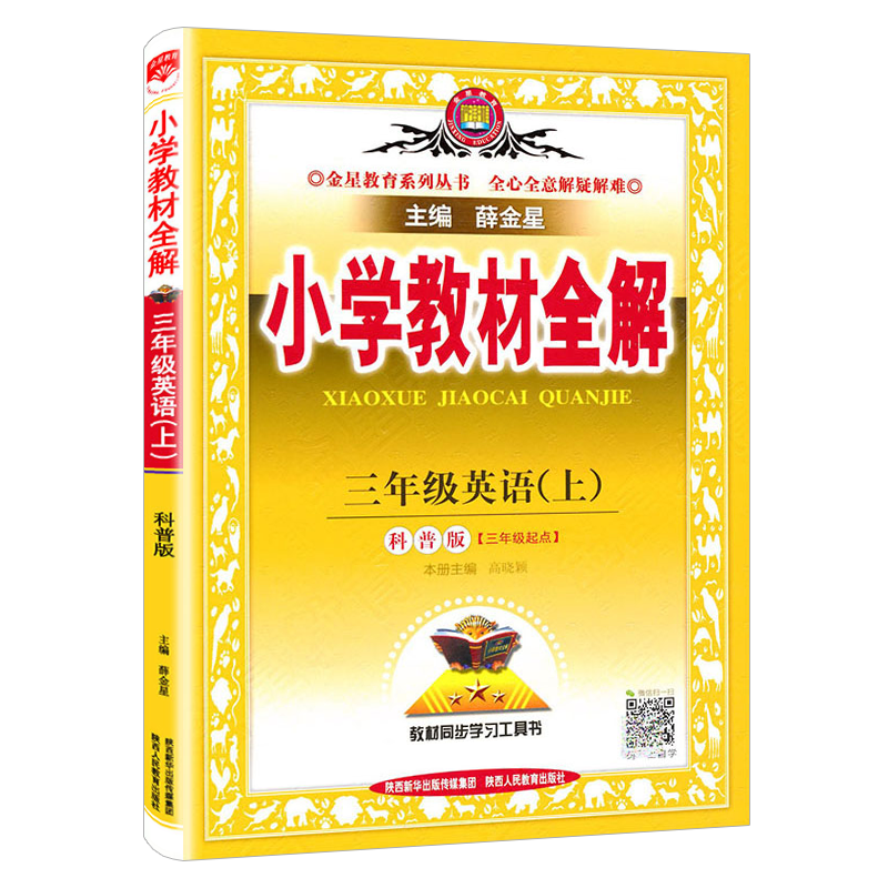 2024 版 小学教材全解英语三四五六年级上下册 科普版 KP 科学普及版  3456 天天练 学霸笔记 辅导书 配套新教材 薛金星