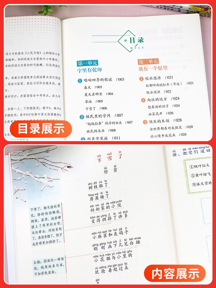 2024新版小学生一二三四五六年级上下册人民日报伴你阅读人民日报文艺部编审 教你学好文章写好素材阅读理解专项训练书阅读真题