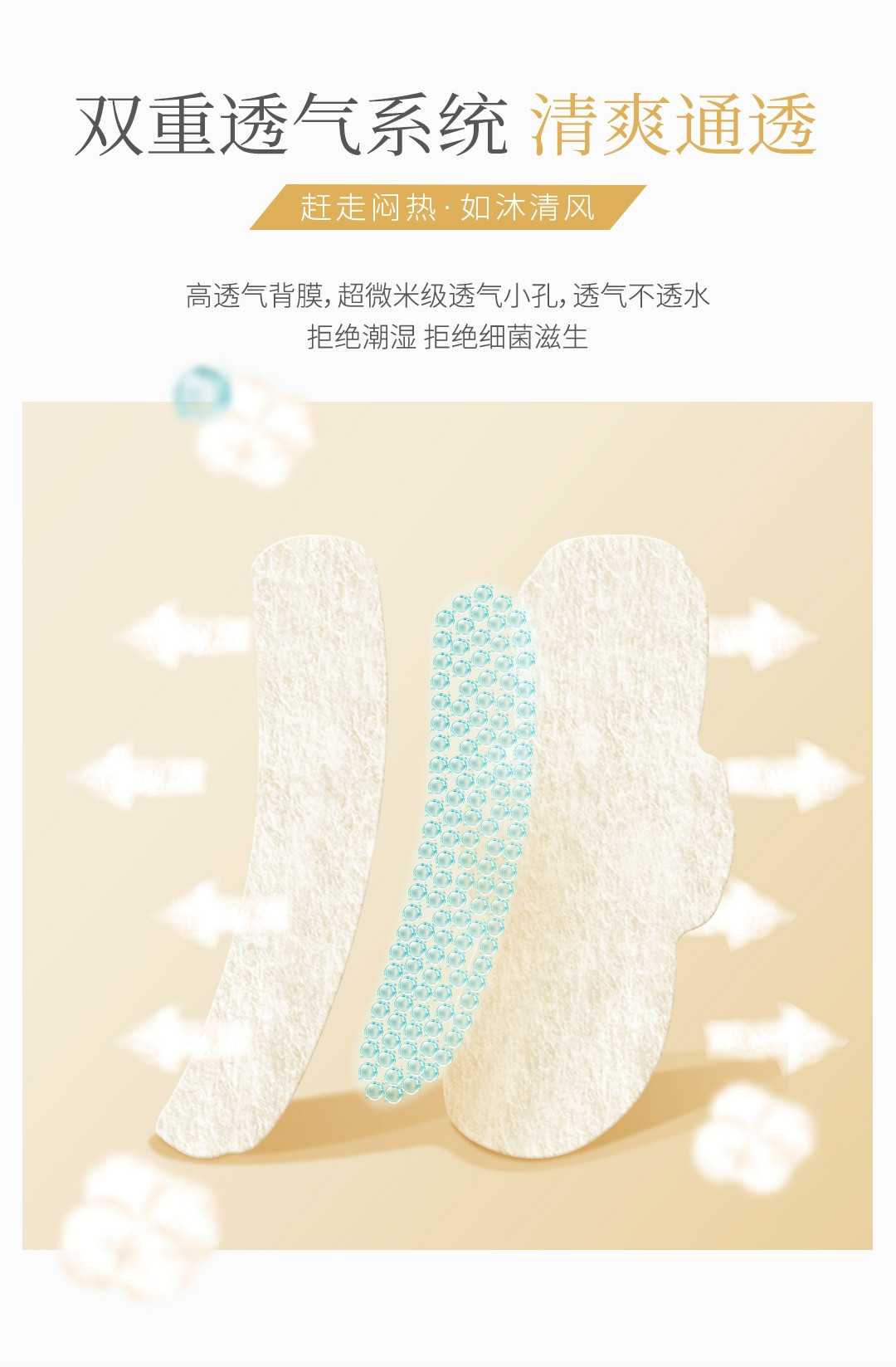 原生黄羽感极薄系列卫生巾 夜用 | 日夜两用350mm3包组合