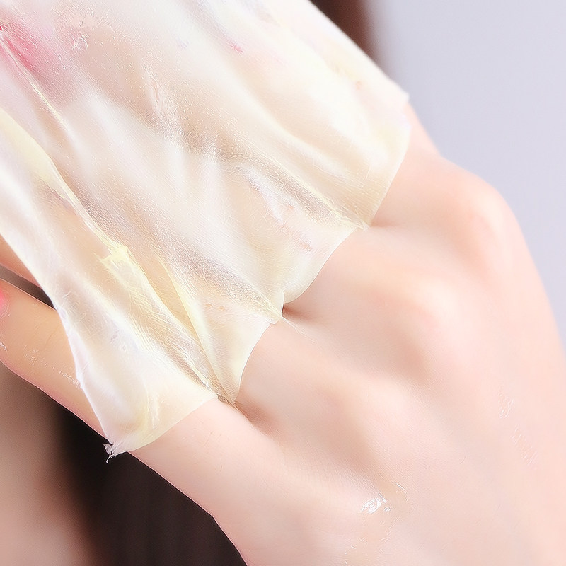 蜜蜂手膜女补水手部保养滋润脚膜 瑜然美红桃客手膜