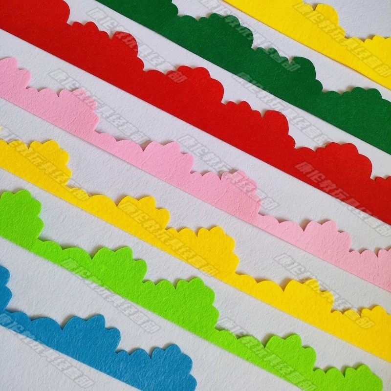 学校幼儿园波浪花边条栅栏杆装饰材料教室环境布置无纺布创意墙贴,淘宝优惠券,粉丝福利购,淘宝优惠卷