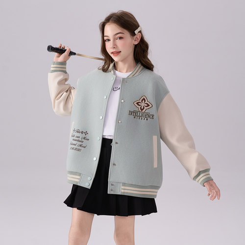 【直播专属2243】女童棒球服外套2026新款女孩洋气春季童装女大童 - 图1