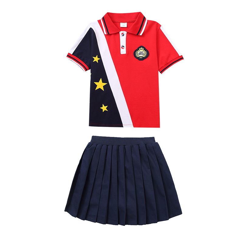 幼儿园园服秋冬英伦风中小学生校服班服老师运动夏季纯棉短袖套装