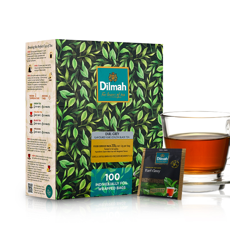 Dilmah迪尔玛伯爵红茶茶包100片 伯爵茶包 英式红茶 烘焙奶茶茶叶