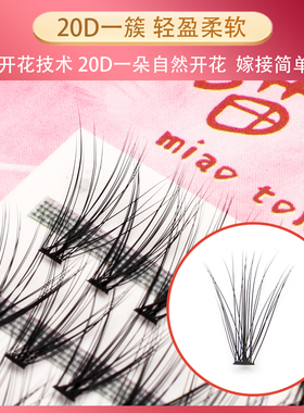 20D0.07粗度嫁接朵毛自然假睫毛
