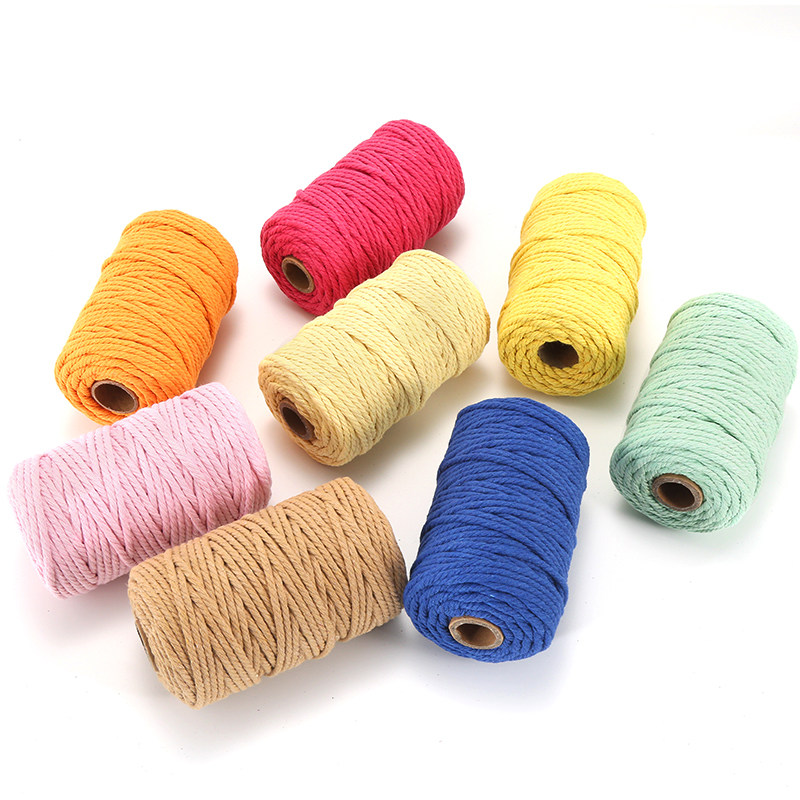 彩色棉绳3mm50米 手工diy捆绑编织包包缠绕装饰线挂毯配件,淘宝优惠券,粉丝福利购,淘宝优惠卷
