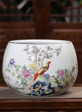 景德镇陶瓷粉彩桌面风水装饰品