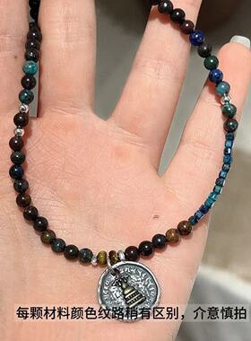 吊坠925银 JIUJIU【青黛】复古时尚百搭精致设计感小众祝福项链