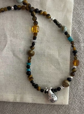 链子925银 JIUJIU【福到了】项链复古民族百搭时尚手工0102