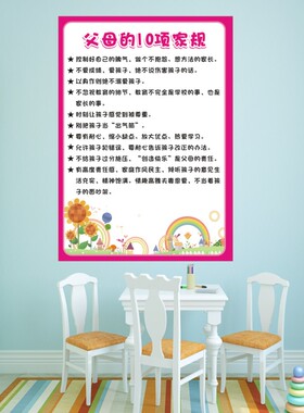 十条自律激励孩子家训抖音墙贴