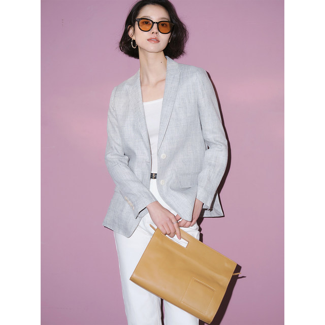 Italian linen classic spring and summer blazer