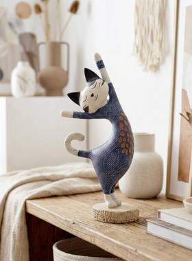 复古艺术创意猫咪装饰摆件