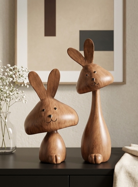 【中古风】兔子摆件高级感