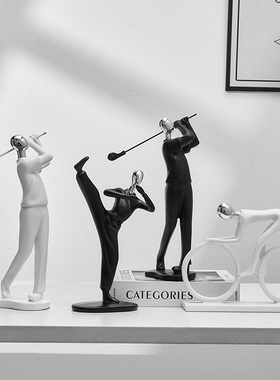 艺术运动人物摆件电视柜装饰品