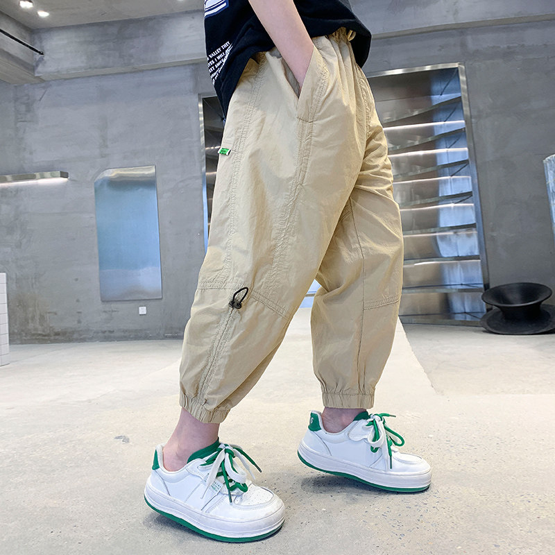 男童防蚊裤夏季薄款2024新款夏装儿童装裤子夏款大男孩休闲裤潮牌