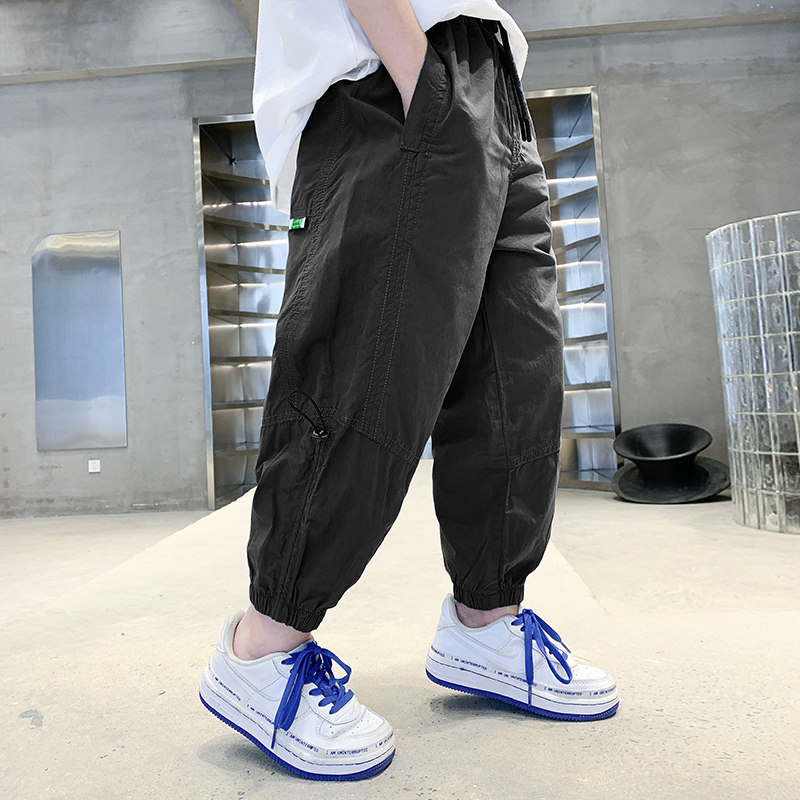 男童防蚊裤夏季薄款2024新款夏装儿童装裤子夏款大男孩休闲裤潮牌