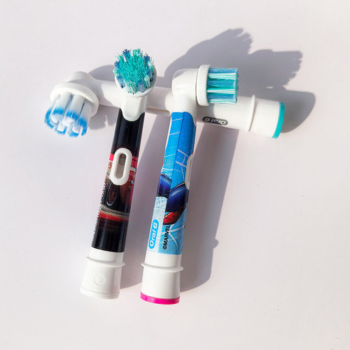 原装德国博朗OralB欧乐B比儿童电动牙刷头软毛替换D100K 3710 D12 - 图2