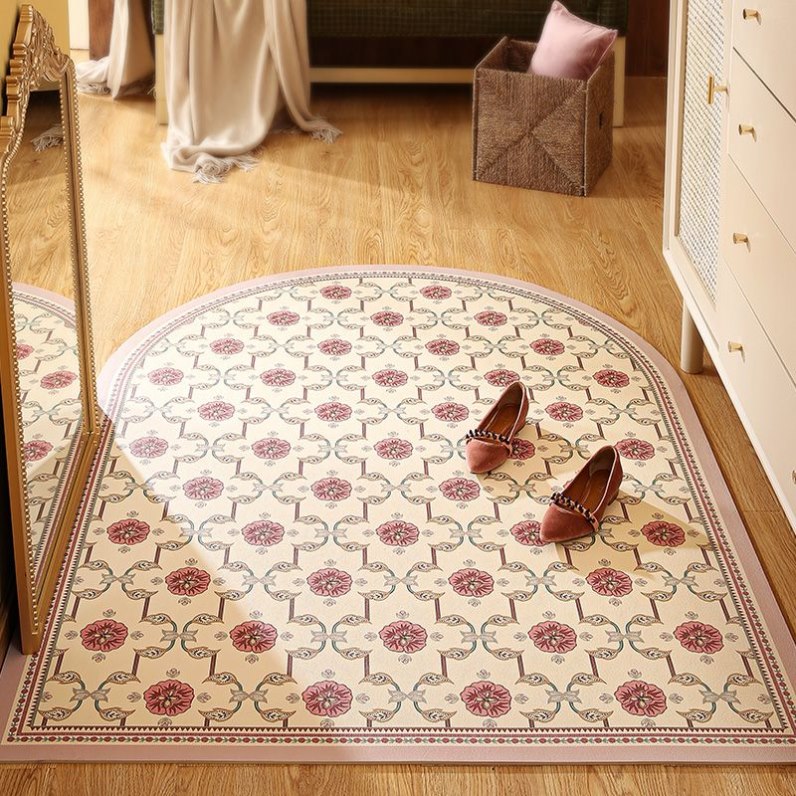 入户门地垫进门家用地毯美式花鸟高级感轻奢复古门垫可擦洗定制 - 图1