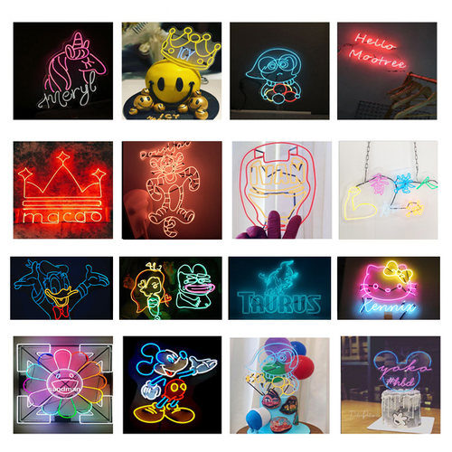 迷你细霓虹灯线电池手工DIY灯发光线LED灯线USB模型灯条超细灯条 - 图2