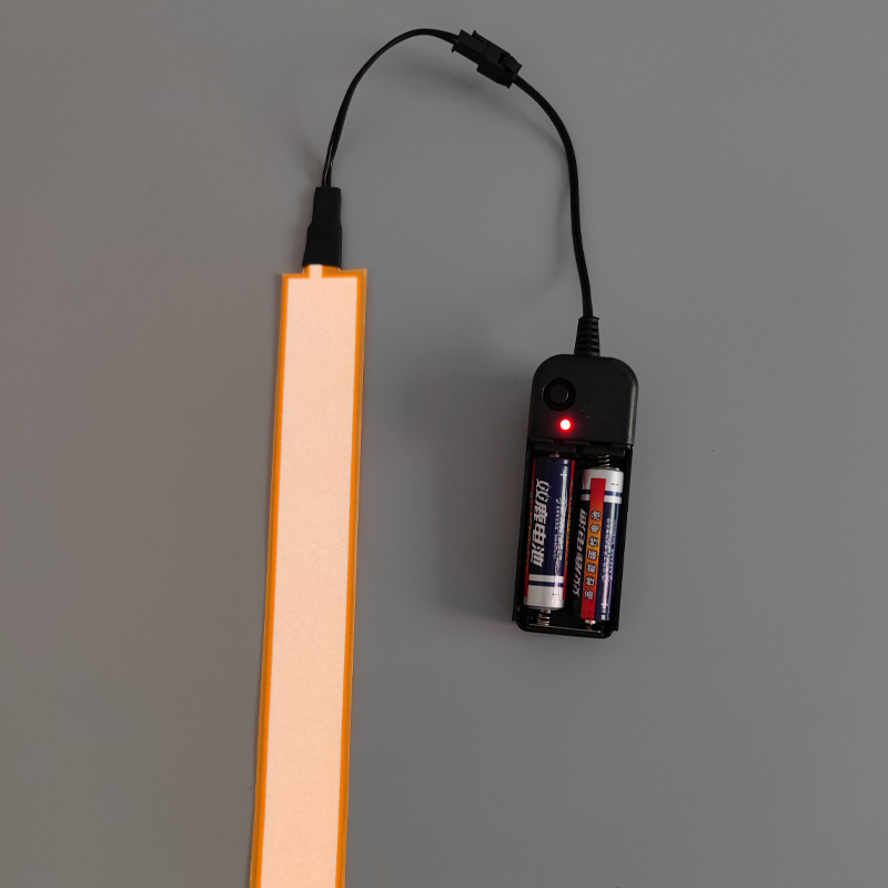超薄发光片模型灯DIY冷光灯条创意服装道具装饰灯片EL冷光条电池-图2