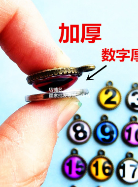 复古数字吊坠挂件diy数字标牌