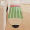 Cartoon water-absorbing and oil-absorbing non-slip leather floor mats for kitchen floor mats washable and wipeable carpet long door mats