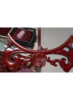 定做盘子支架工艺品托架实木托普洱茶架子瓷盘定制装饰盘架托中式