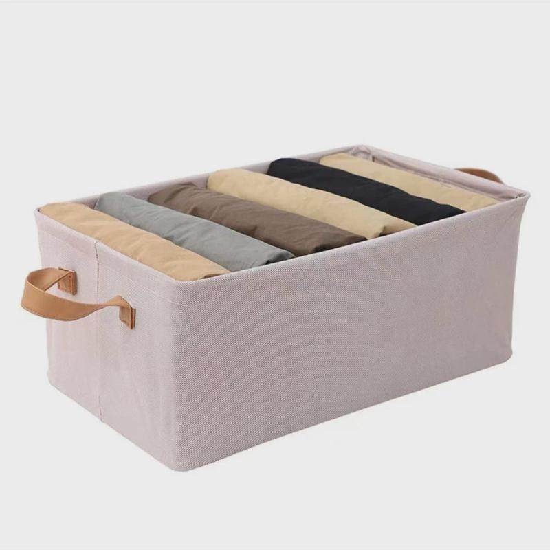 新款天竺棉收纳筐用衣物整理收纳盒子布艺可折叠手提大号置物盒,淘宝优惠券,粉丝福利购,淘宝优惠卷