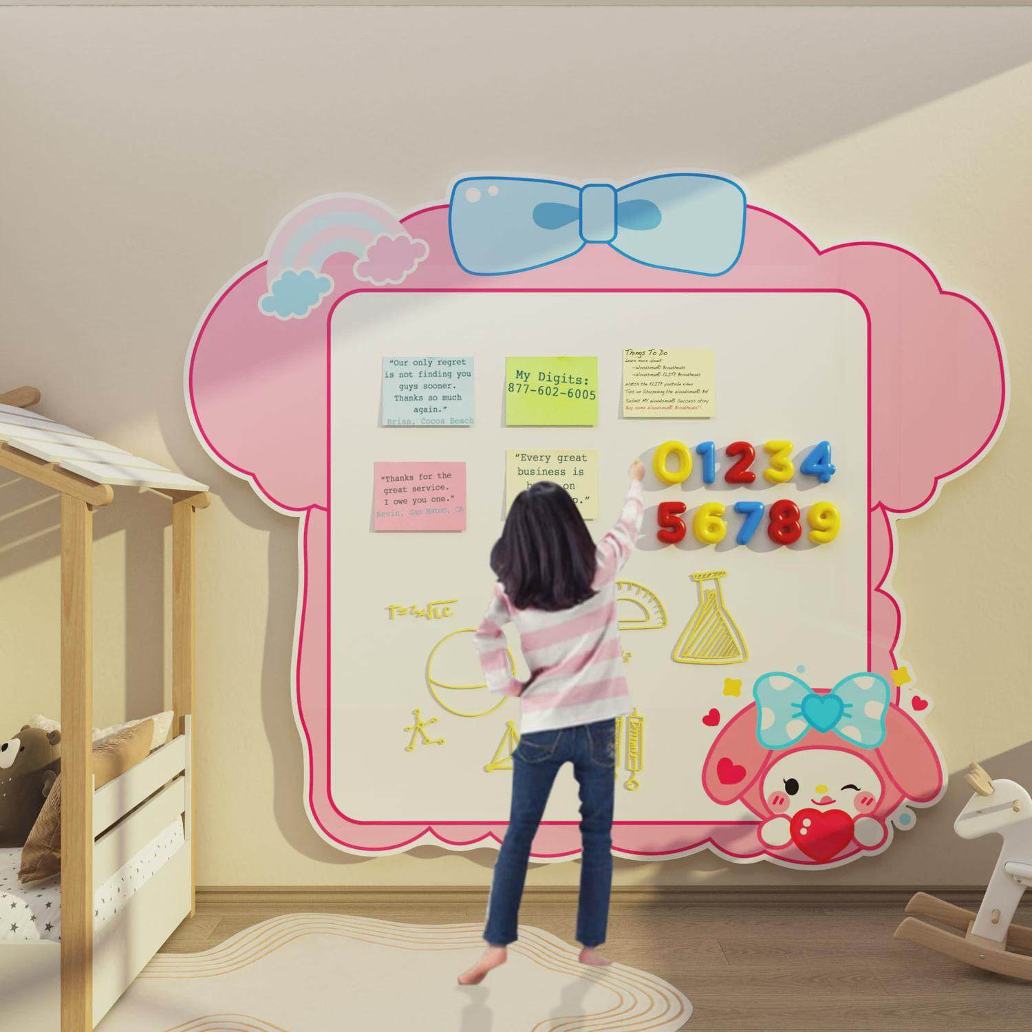 磁性黑板墙贴家用可移除儿童房间卧室墙面装饰公主房间布置磁性力,淘宝优惠券,粉丝福利购,淘宝优惠卷