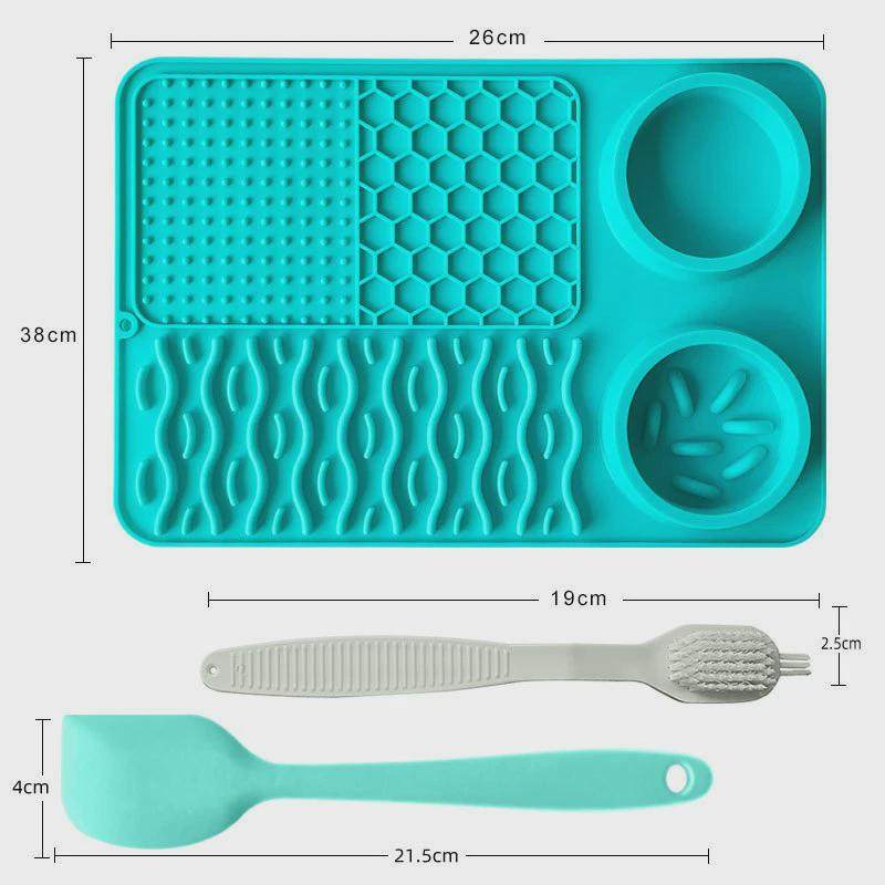 宠物多功能硅胶餐盘猫狗食具用品防滑防漏狗碗狗盆慢食碗缓食舔垫,淘宝优惠券,粉丝福利购,淘宝优惠卷